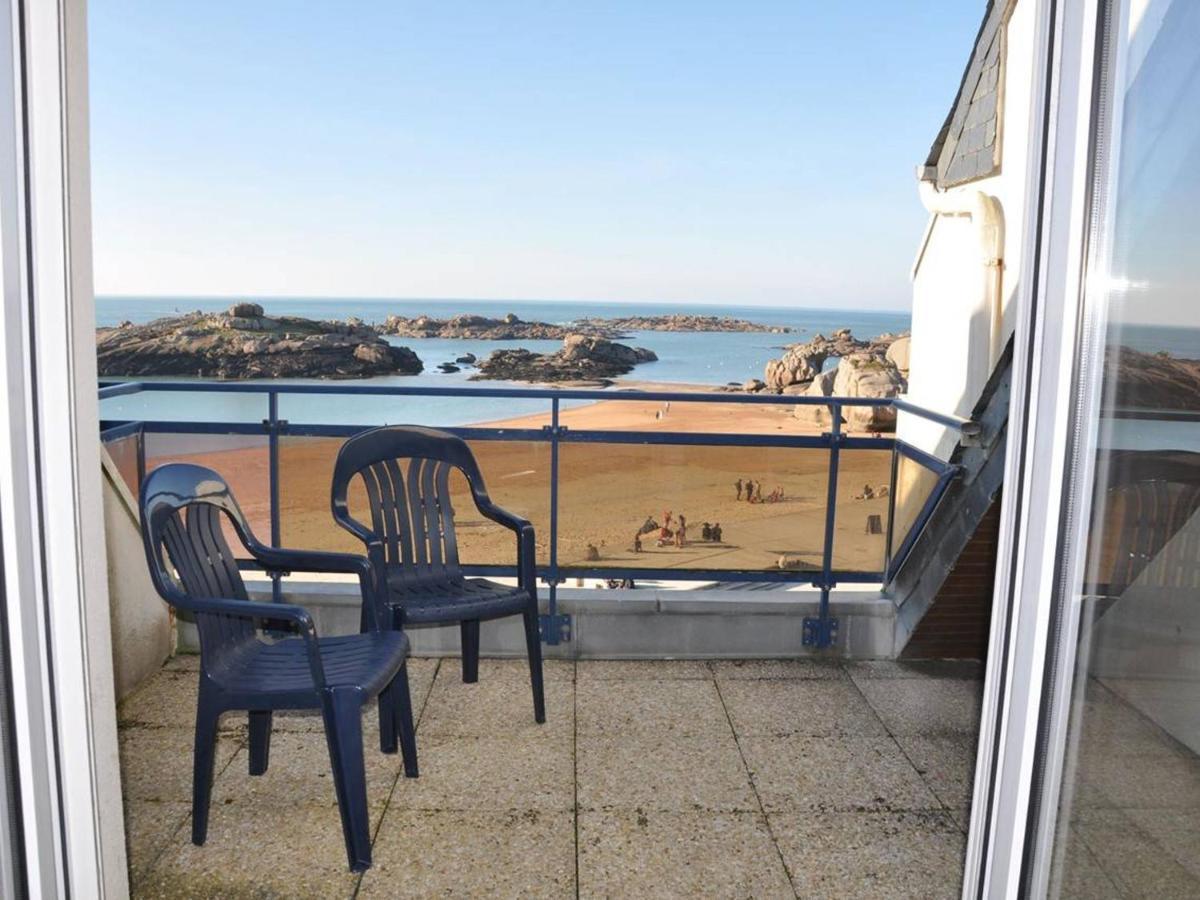 Appartement Terrasse Bord De Mer A Tregastel Avec Parking - Fr-1-368-19 Kültér fotó